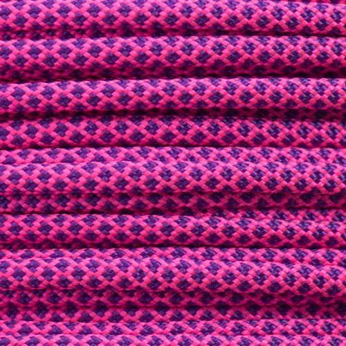 Neon Pink & Acid Purple Diamonds Paracord 550 Type III - CordNinja