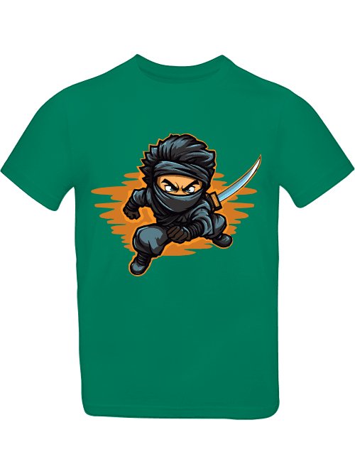 Ninja Comic Style T-Shirt für Boys Babys & Kids CordNinja Kelly Green 520 12/14 (152/164) 