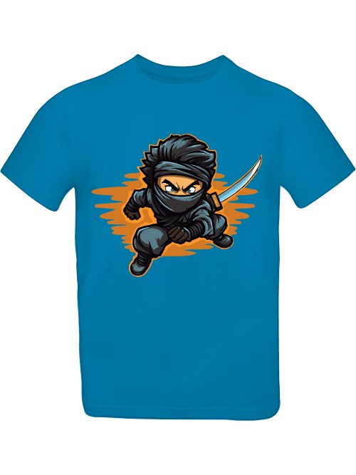 Ninja Comic Style T-Shirt für Boys Babys & Kids CordNinja Azure 430 12/14 (152/164) 