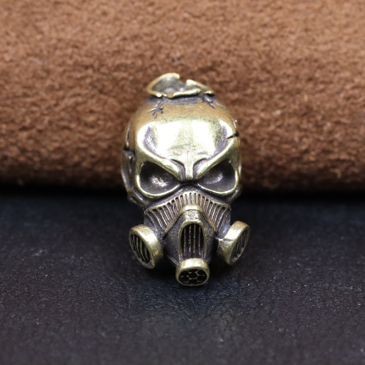 Vintage Punk Biochemische Schädelkopf Messerperlen: Ein unverzichtbares Outdoor-Tool Perlen CordNinja Vintage Brass 
